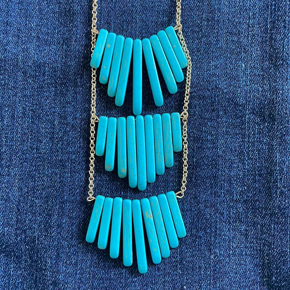 Francesca’s Long Turquoise Necklace